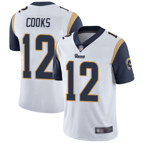Los Angeles Rams Limited White Men Brandin Cooks Road Jersey NFL Football #12 Vapor Untouchable->los angeles rams->NFL Jersey